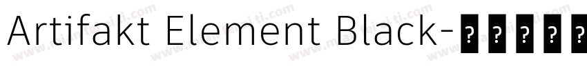 Artifakt Element Black字体转换